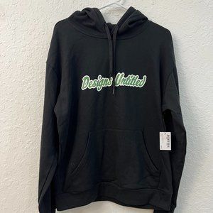 Designs Untitled Logo Men’s Pullover Hoodie Baseball Black Size M